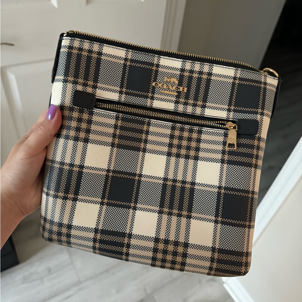 Coach Crossbody Plaid Bag